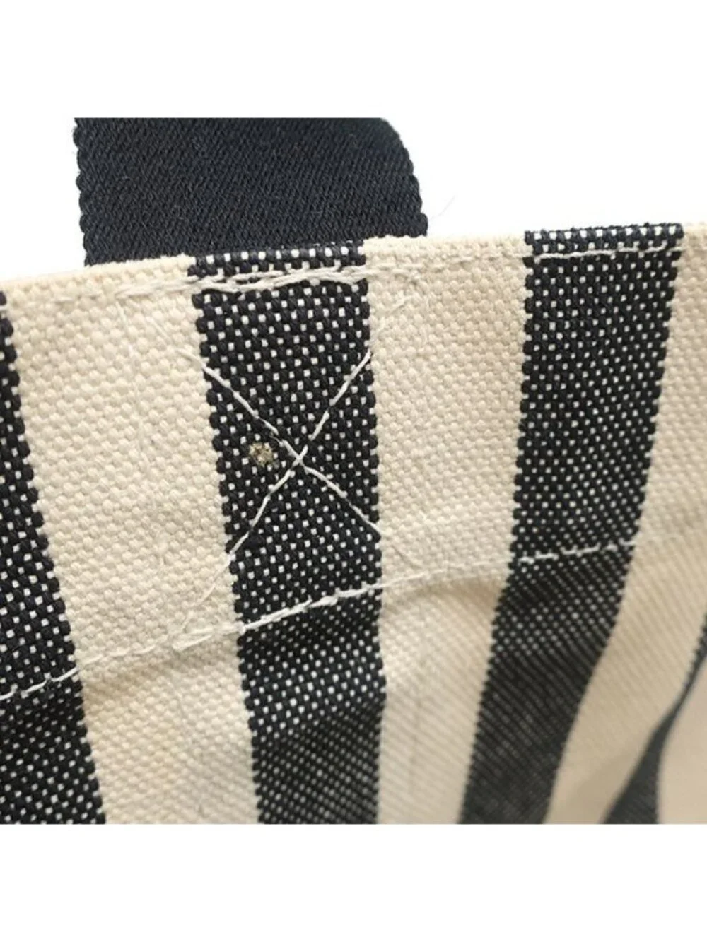 Hermes Tote Bag Cannes PM Canvas Black White